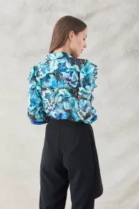 pantalon pitillo negro peplum dolly