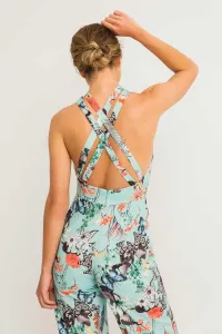 mono largo estampado maripollas cuello halter