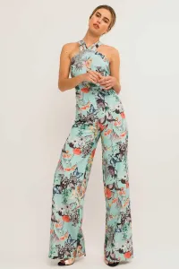 mono largo estampado maripollas cuello halter