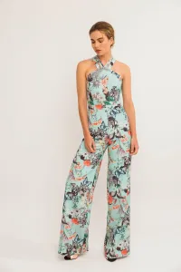 mono largo estampado maripollas cuello halter