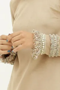 vestido beige de ante evase manga larga