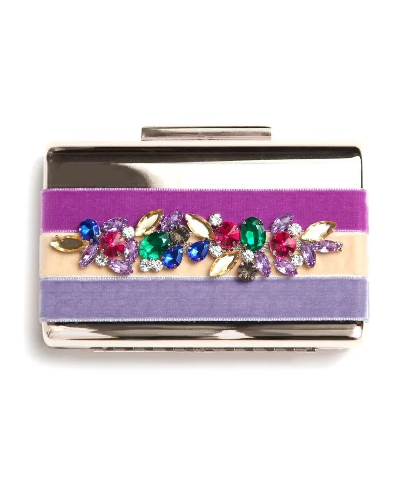 bolso de mano dorado de fiesta con pedreria