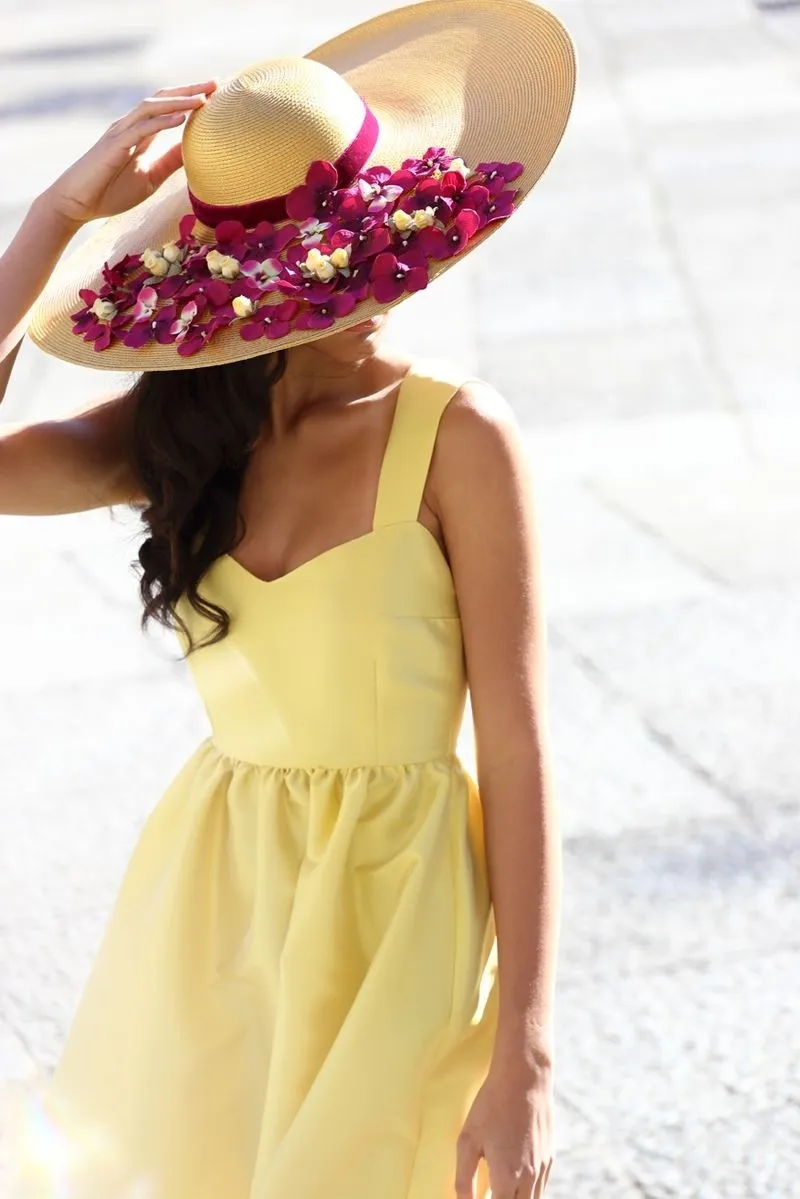 vestido largo amarillo para invitada boda apparentia collection