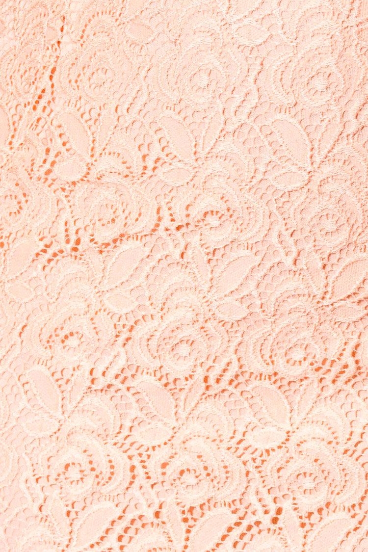 falda tubo encaje coral q2