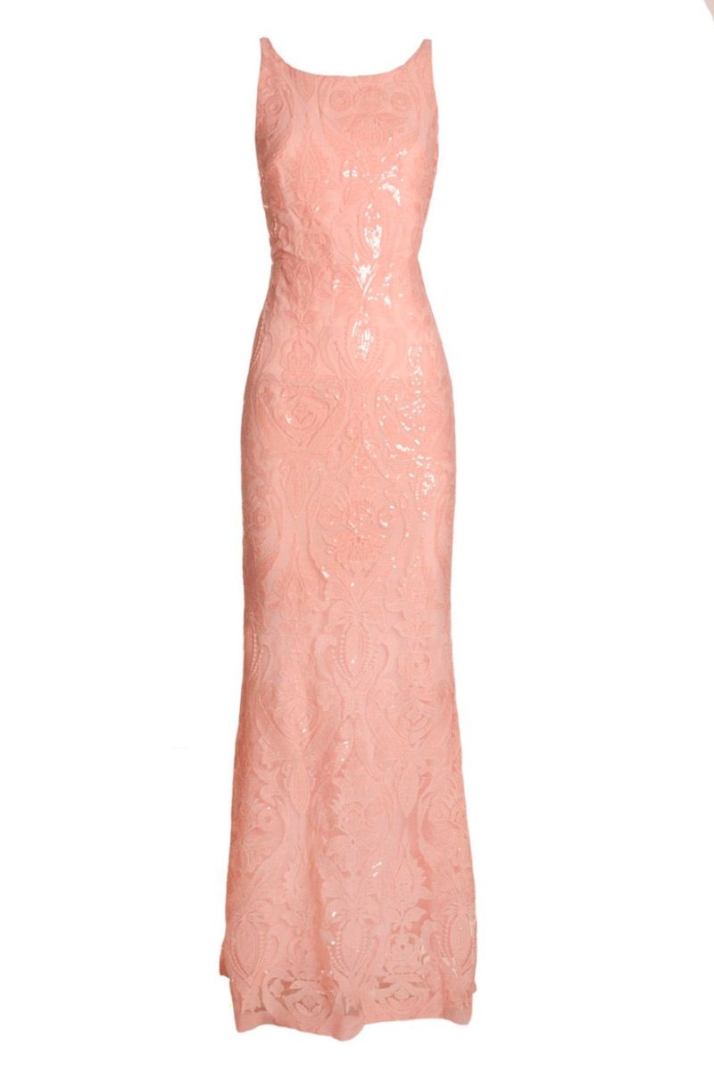 comprar online vestido largo de fiesta de corte sirena en color rosa de q2 en apparentia