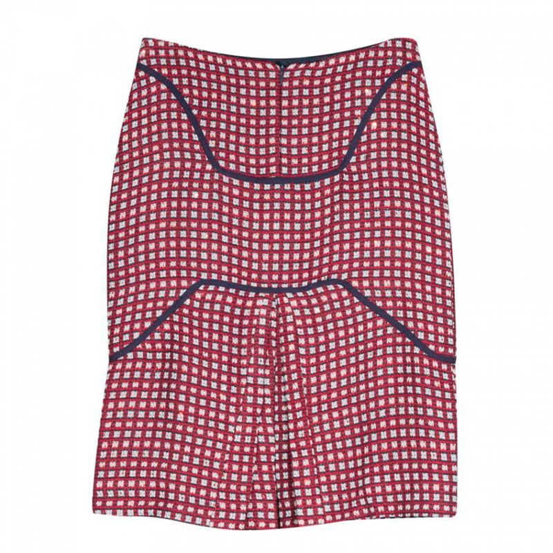 faldas tubo de tejido chanel rojo azul y blanco para oficina eventos ocasiones especiales de nubbe en apparentia