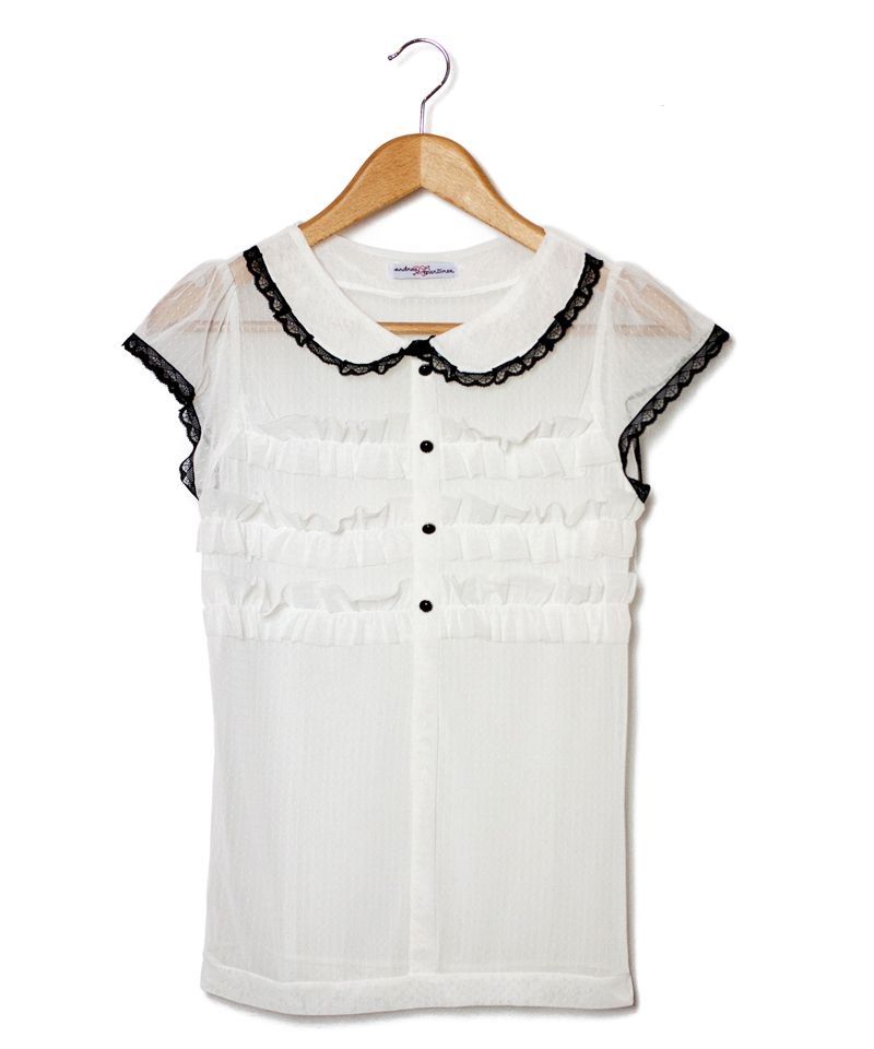 blusa tul volantes nancy baby-doll