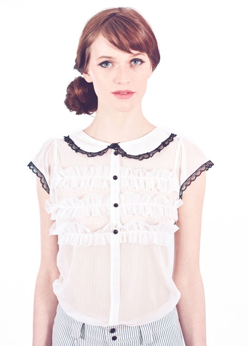 blusa tul volantes nancy baby-doll