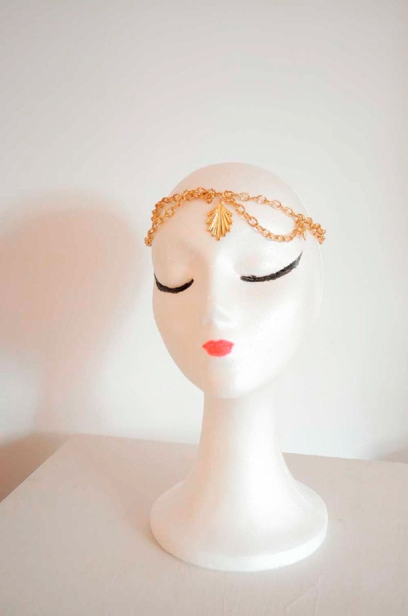 diadema tiara dorada para invitadas boda fiesta nochevieja online bouret